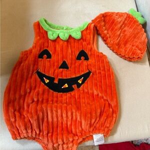 Pumpkin Halloween Costume for Kids - Orange and Green